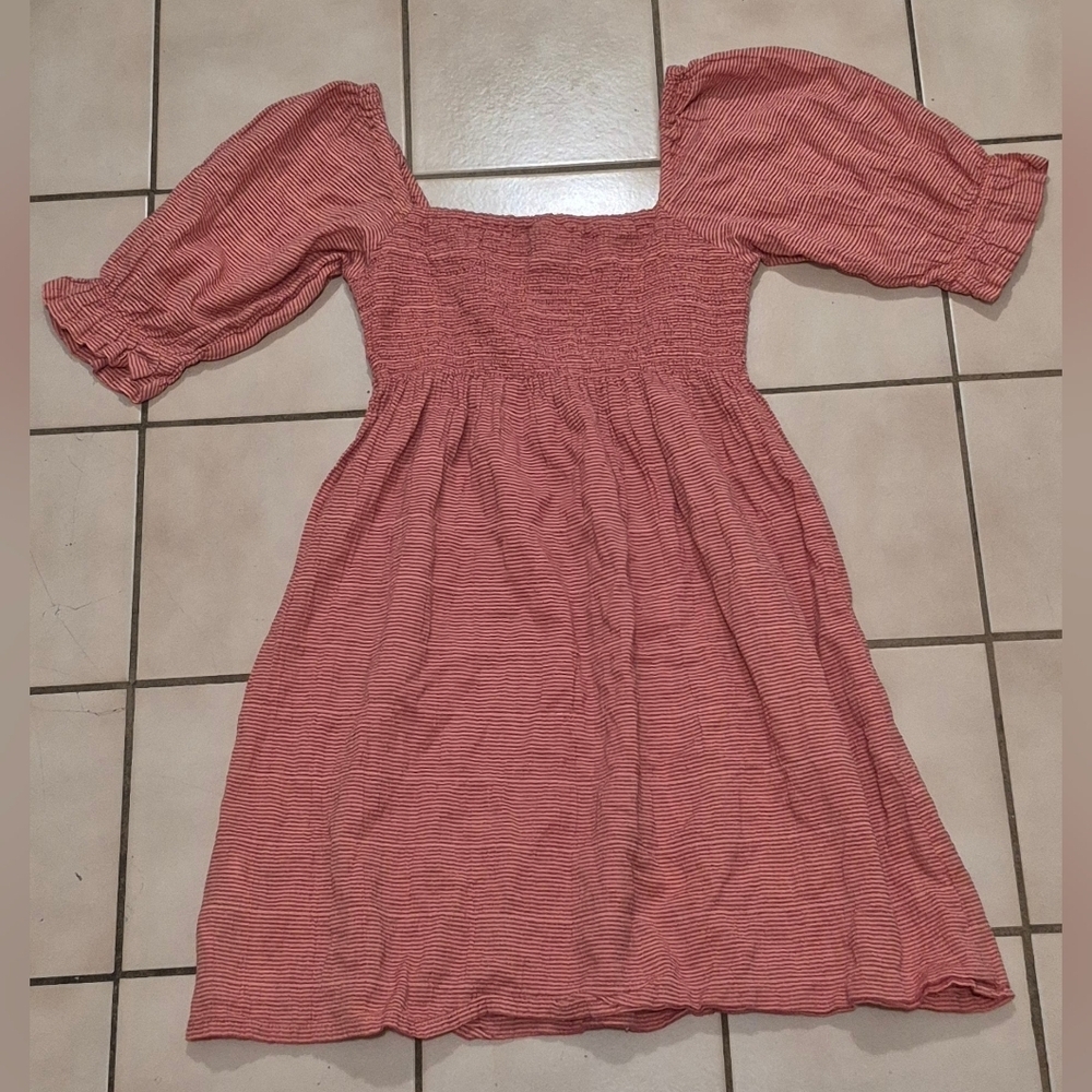 Brave Soul London Zaza Smocked Dress – Red Stripe (XS) - Picture 2 of 5